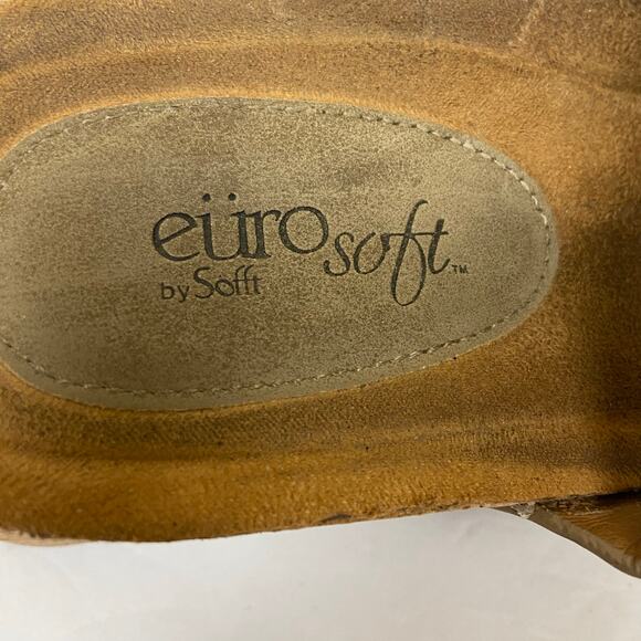 Eurosoft By Sofft Comfort Slide Sandals Shoes Gwenda Leather Euro Soft Size 9.5 - Picture 11 of 11